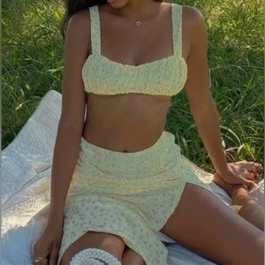 Princess Polly Yellow Floral SET